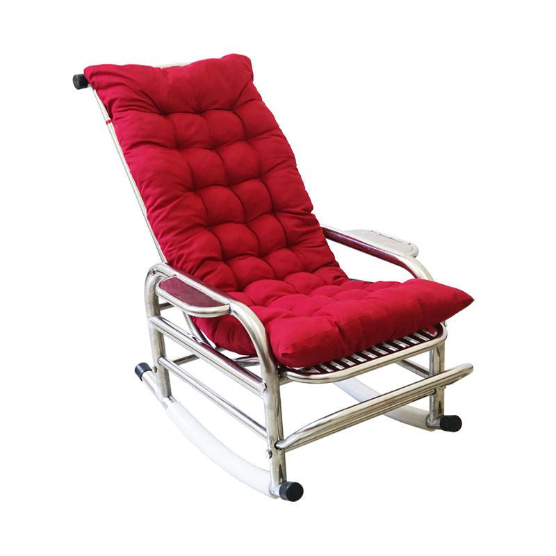 Contemporary Metal Rocking Chair Water Resistant Rocker for Home Decor