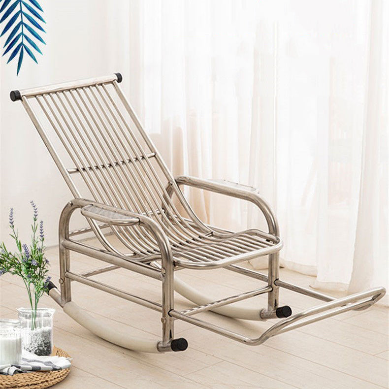 Contemporary Metal Rocking Chair Water Resistant Rocker for Home Decor