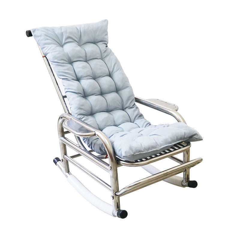 Contemporary Metal Rocking Chair Water Resistant Rocker for Home Decor