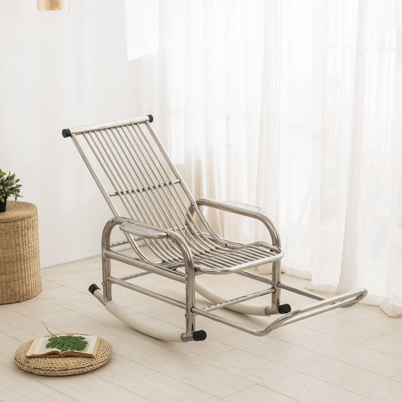Contemporary Metal Rocking Chair Water Resistant Rocker for Home Decor