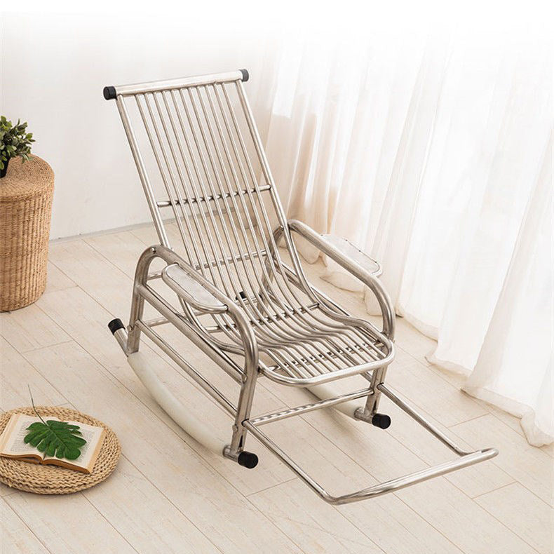 Contemporary Metal Rocking Chair Water Resistant Rocker for Home Decor
