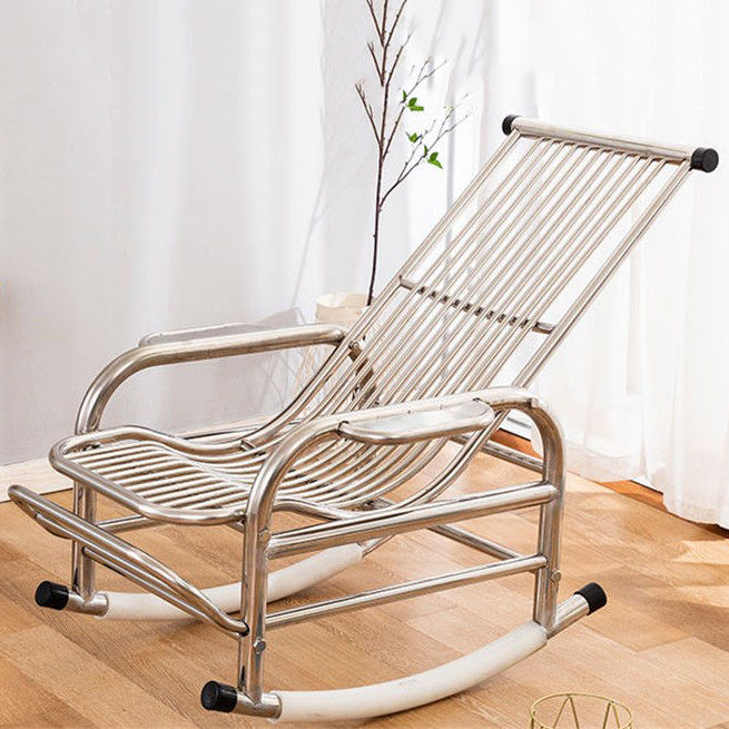 Contemporary Metal Rocking Chair Water Resistant Rocker for Home Decor