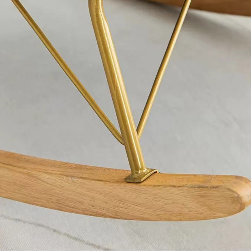 Magnificent Leather Rocking Chair Removable Cushions Rocker Chair with Pillow