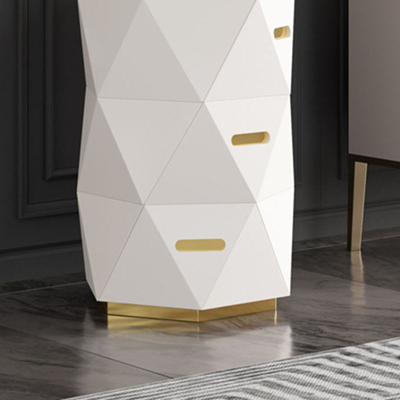 17.55-inch Width Glam Dresser 3 Drawers Storage Chest Dresser