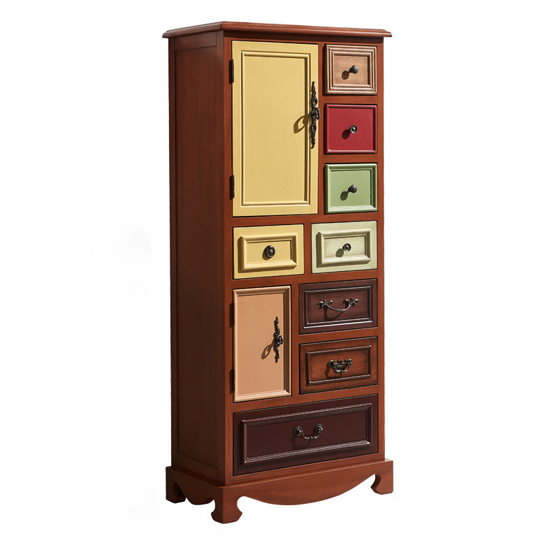 Nautical Storage Chest Solid Wood Dresser with 7/8/10/12 Drawers