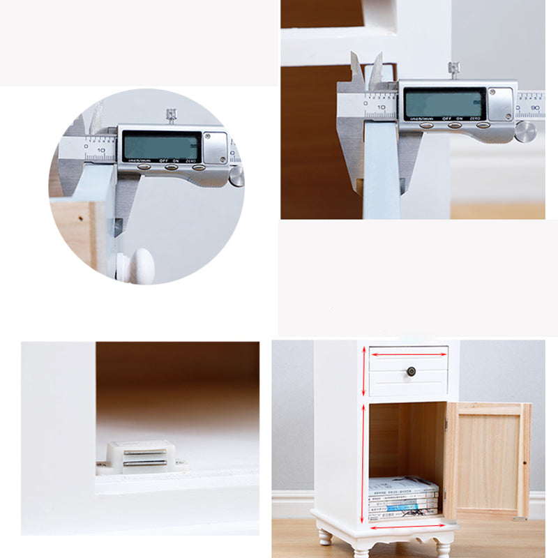 Nautical Vertical Solid Wood Storage Chest Bedroom Chest with Drawers