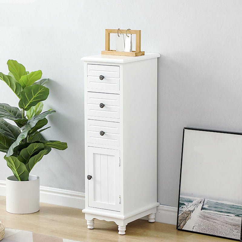 Nautical Vertical Solid Wood Storage Chest Bedroom Chest with Drawers