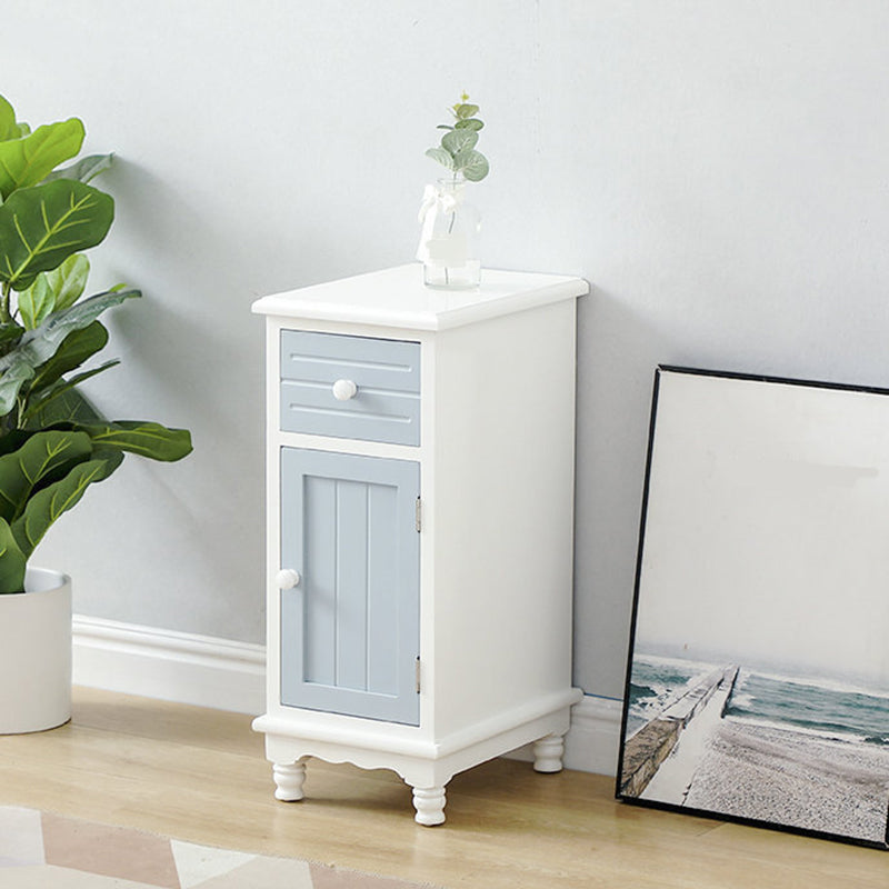 Nautical Vertical Solid Wood Storage Chest Bedroom Chest with Drawers