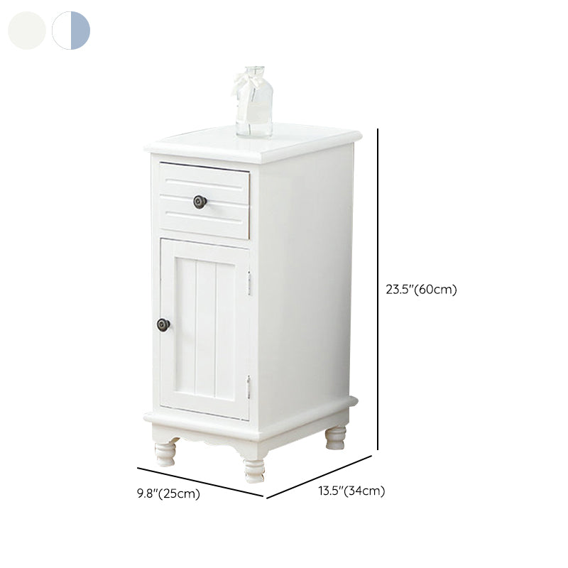 Nautical Vertical Solid Wood Storage Chest Bedroom Chest with Drawers