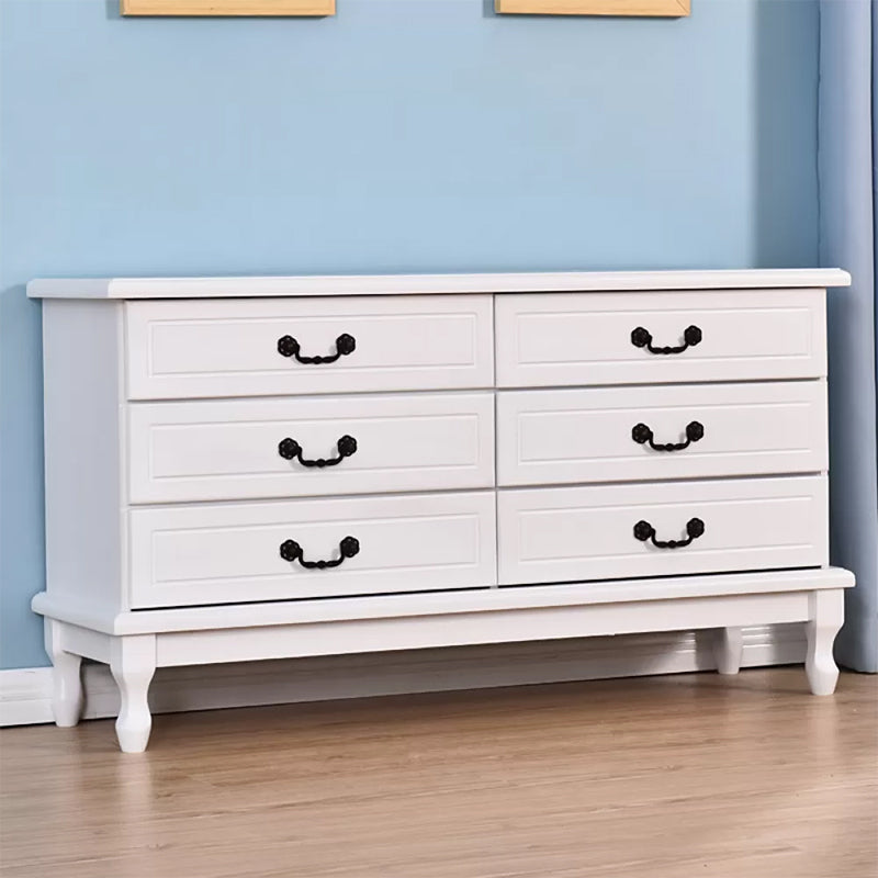 American Traditional Home Chest Solid Wood Storage Chest with Drawers