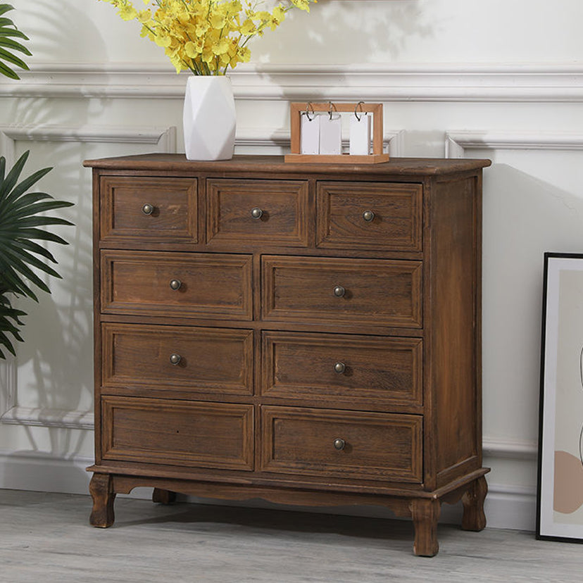 Nautical Bedroom Storage Chest Solid Wood Chest with Drawers