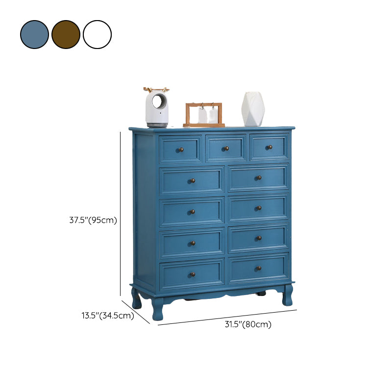 Nautical Bedroom Storage Chest Solid Wood Chest with Drawers