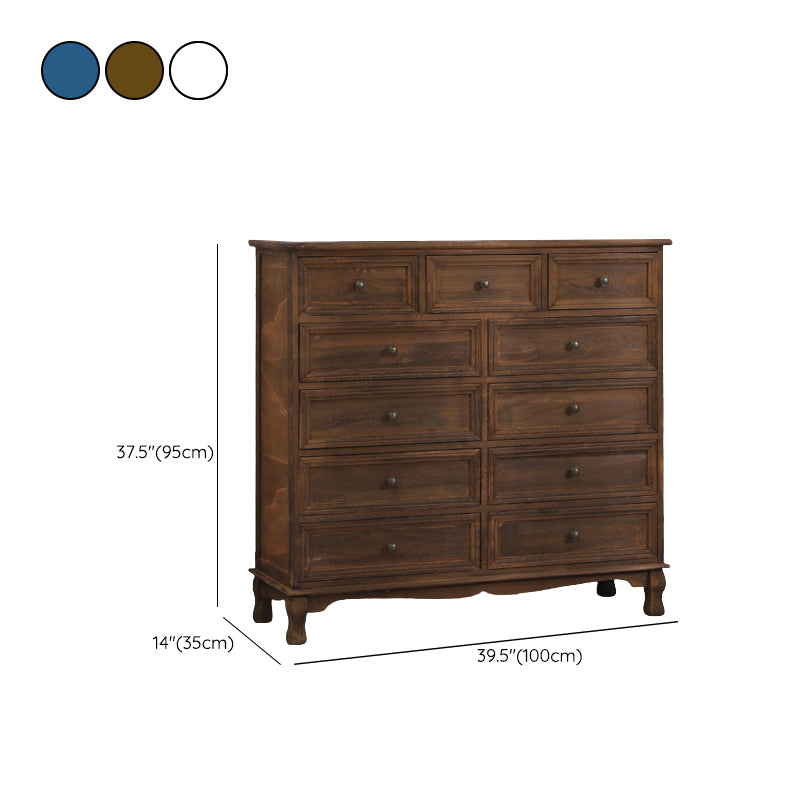 Nautical Bedroom Storage Chest Solid Wood Chest with Drawers