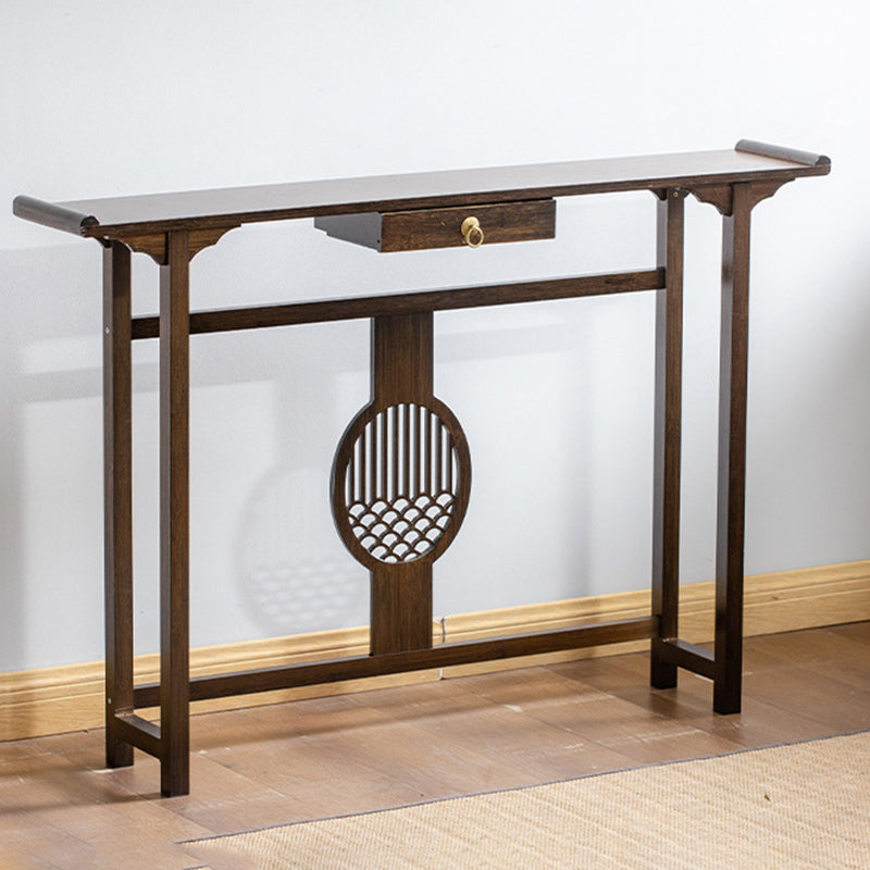 Mid-Century Modern Console Table Wood Rectangle Hall End Table