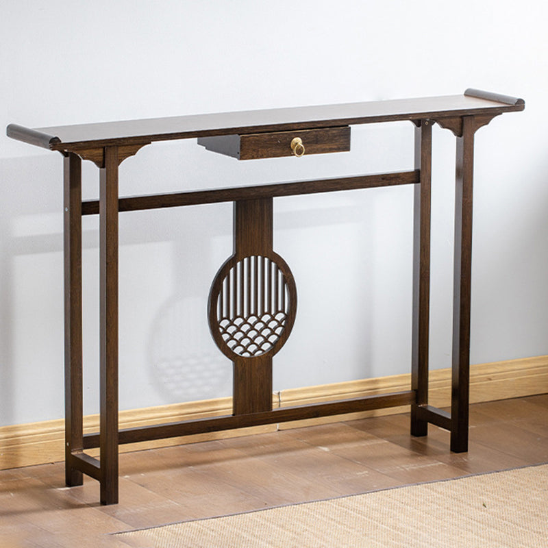 Mid-Century Modern Console Table Wood Rectangle Hall End Table