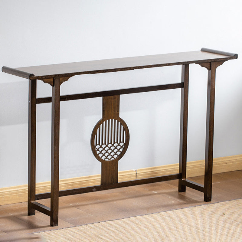 Mid-Century Modern Console Table Wood Rectangle Hall End Table