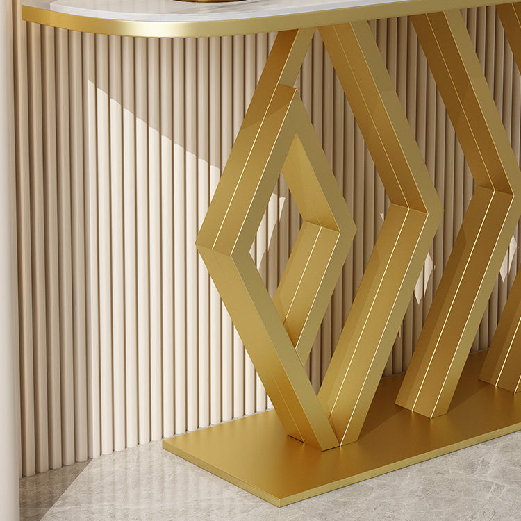 11.8" W Glam Console Table Scratch Resistant Slate End Table