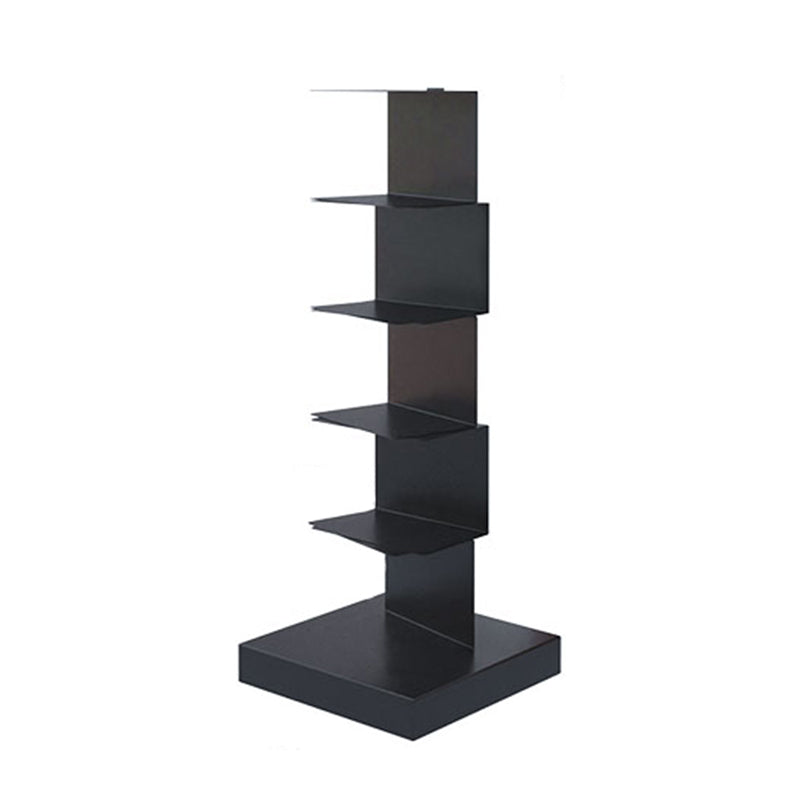 Contemporary Steel Bookshelf Geometric Shelf Bookcase for Study Room