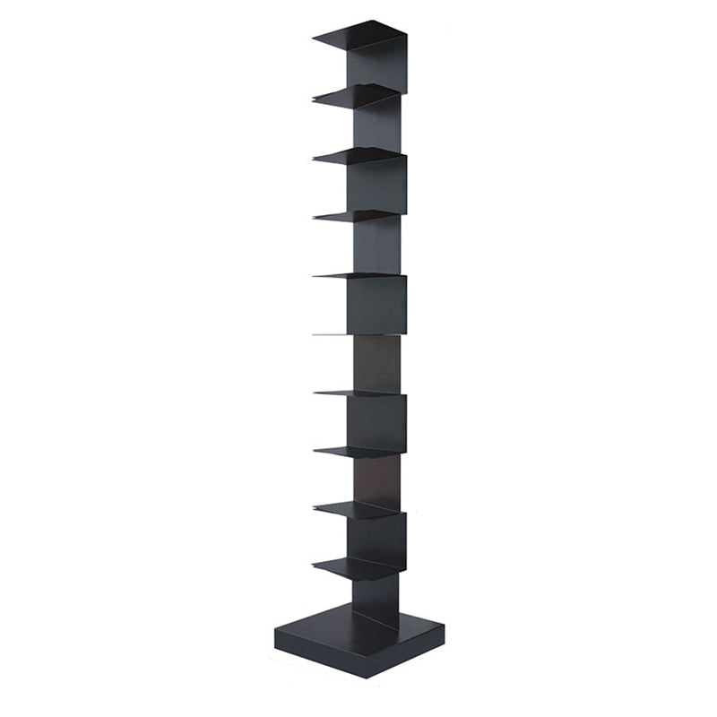 Contemporary Steel Bookshelf Geometric Shelf Bookcase for Study Room