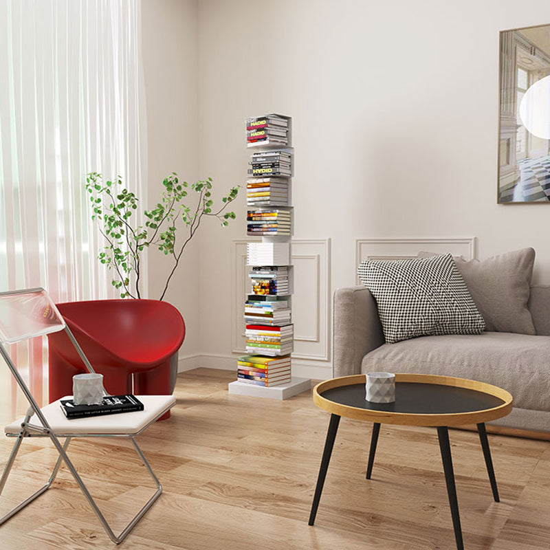 Contemporary Steel Bookshelf Geometric Shelf Bookcase for Study Room