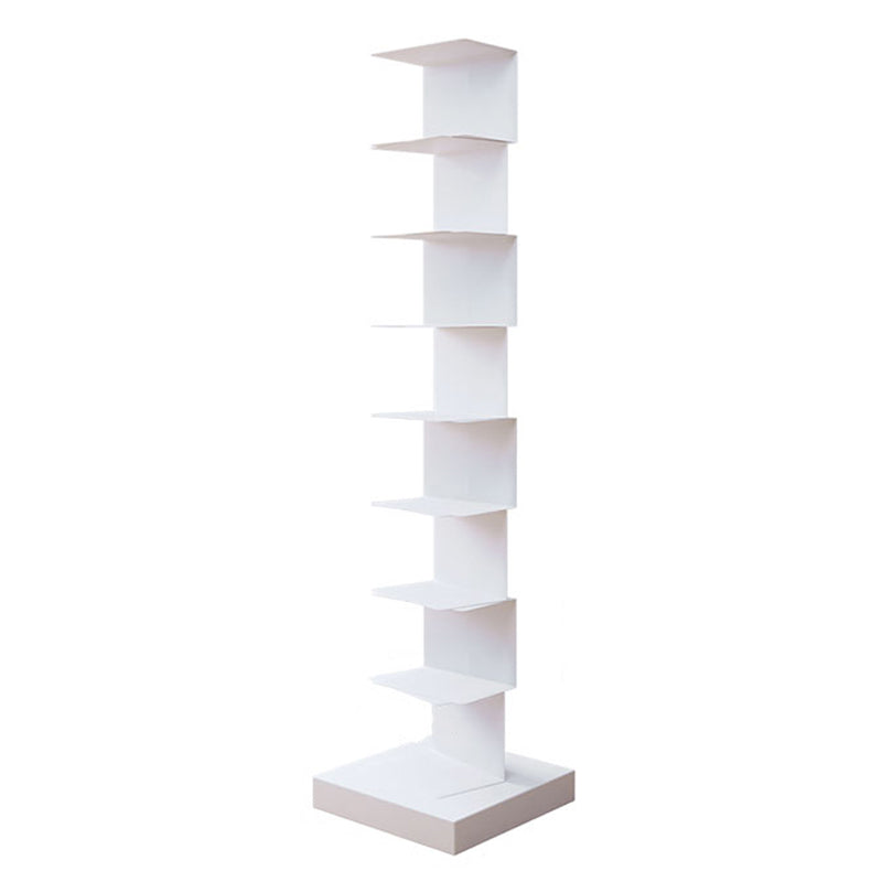 Contemporary Steel Bookshelf Geometric Shelf Bookcase for Study Room