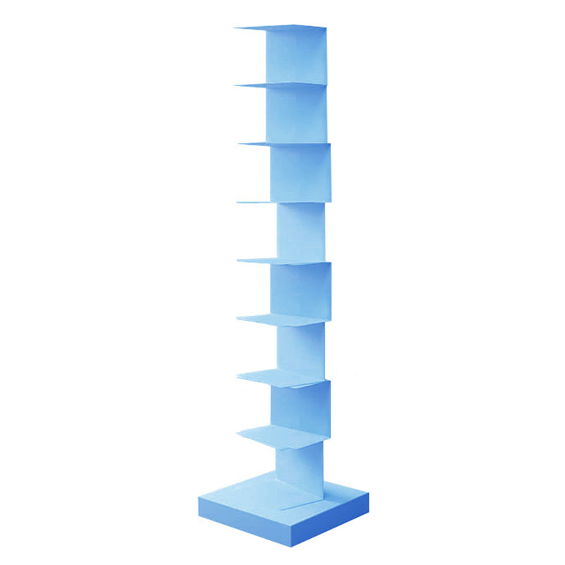 Contemporary Steel Bookshelf Geometric Shelf Bookcase for Study Room