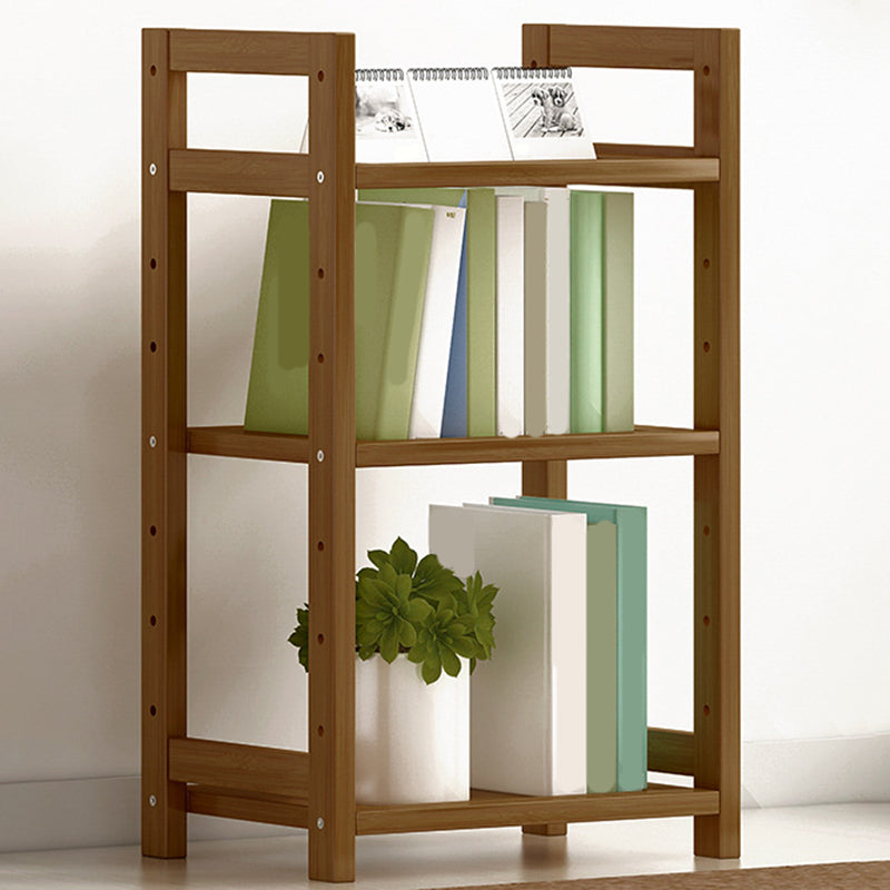 Etagere Contemporary Bookshelf Vertical Open Bamboo Shelf Bookcase for Home