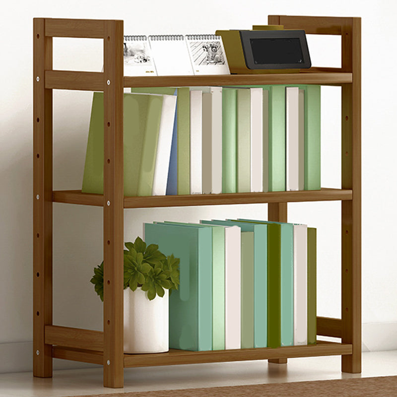 Etagere Contemporary Bookshelf Vertical Open Bamboo Shelf Bookcase for Home
