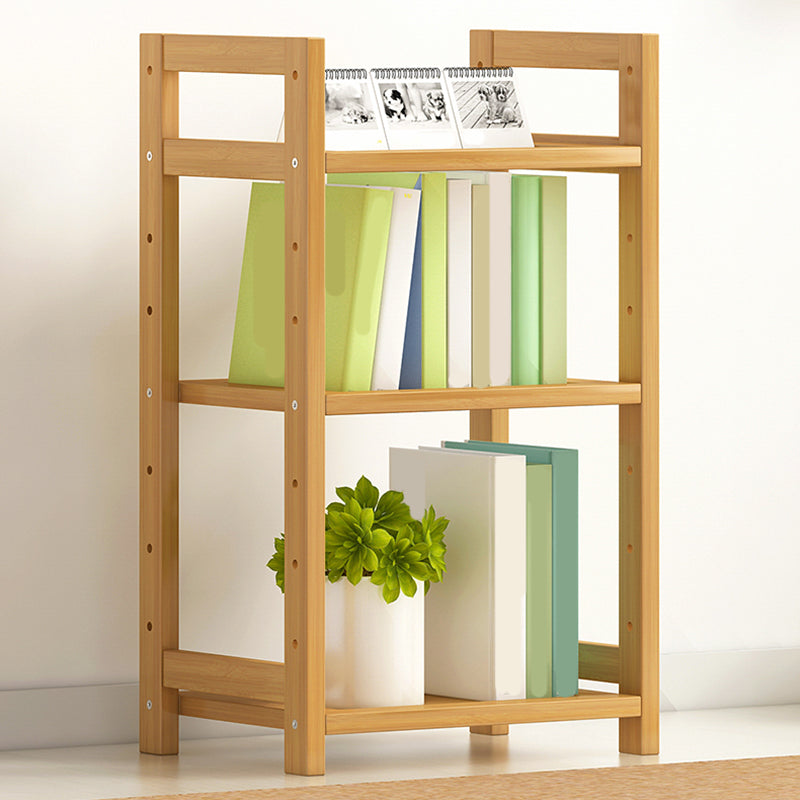 Etagere Contemporary Bookshelf Vertical Open Bamboo Shelf Bookcase for Home