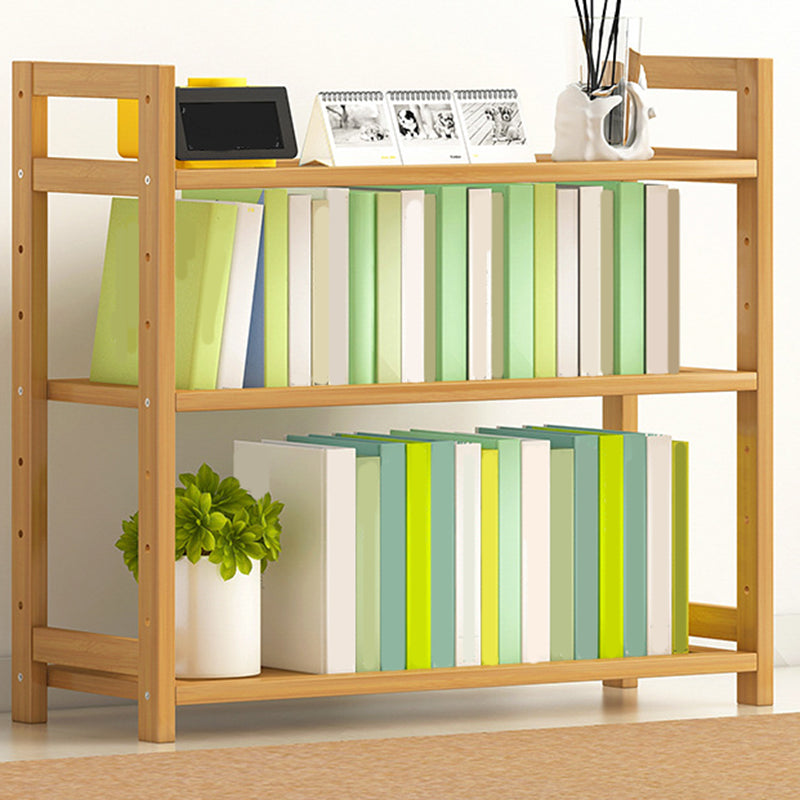 Etagere Contemporary Bookshelf Vertical Open Bamboo Shelf Bookcase for Home