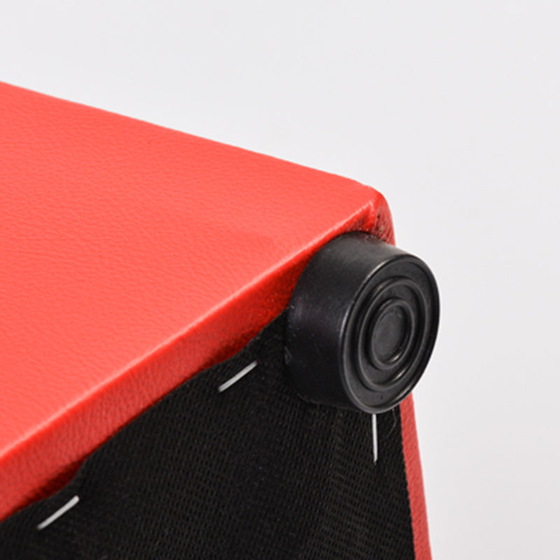 Modern Solid Color Pouf Standard Square Stain Resistant Cube for Living Room