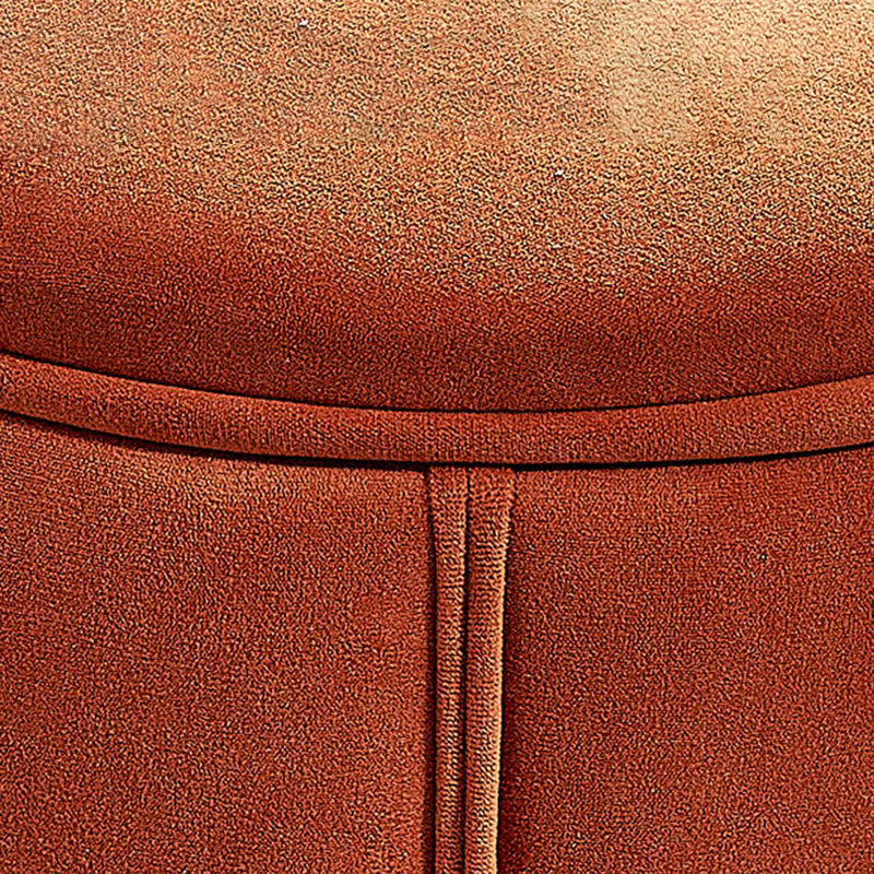 Modern Round Pouf Pure Color Tear Resistant Pouf for Drawing Room