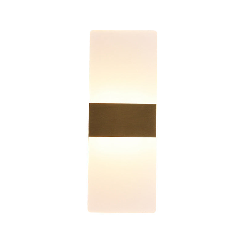 2-Light Wall Sconce Light Modern Metal Wall Sconce Lighting in Gold
