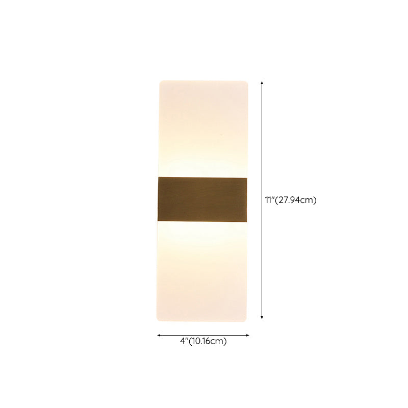 2-Light Wall Sconce Light Modern Metal Wall Sconce Lighting in Gold