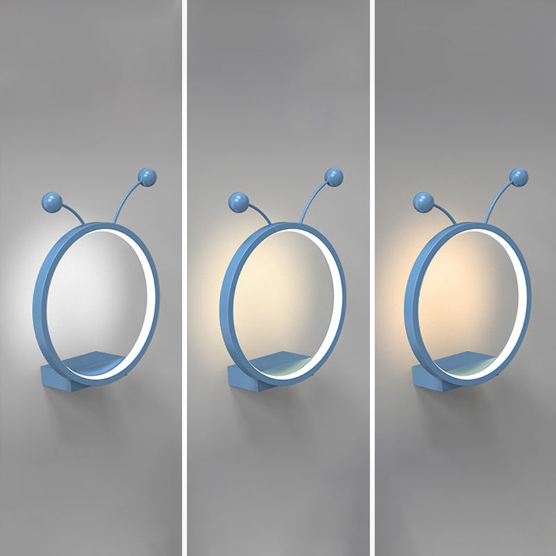 Metal Geometric Shape Wall Light Kid Style 1 Light Wall Light Sconce