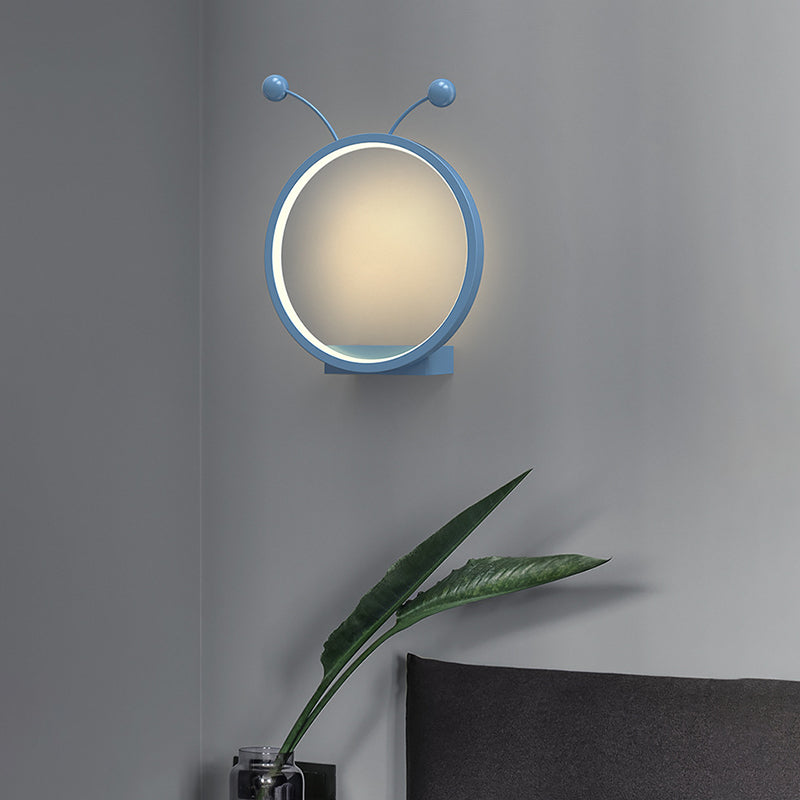 Metal Geometric Shape Wall Light Kid Style 1 Light Wall Light Sconce