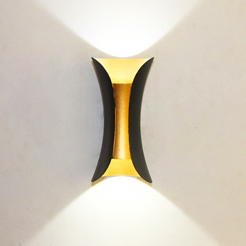 Curl Shape Wall Light Industrial Style Metal 1 Light Wall Lamp for Outdoor