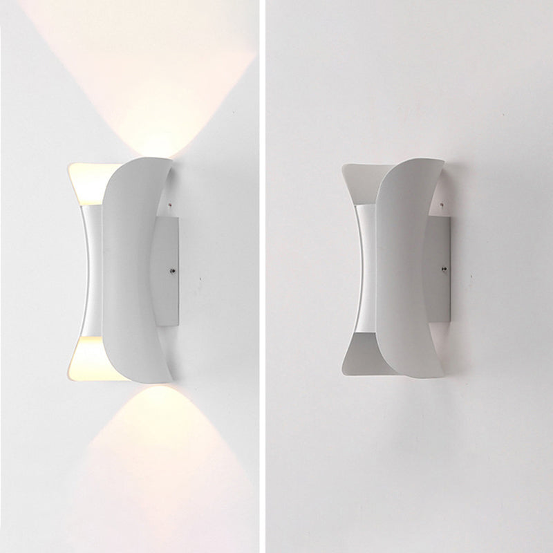 Curl Shape Wall Light Industrial Style Metal 1 Light Wall Lamp for Outdoor