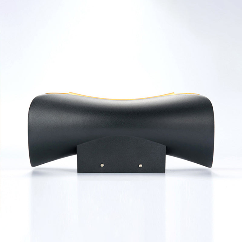 Curl Shape Wall Light Industrial Style Metal 1 Light Wall Lamp for Outdoor