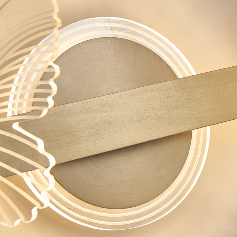 Butterfly Wall Sconce Lighting Modern Metal Wall Sconces in Gold