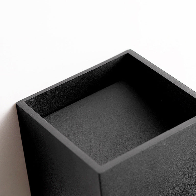 Modern Style Square Shade Wall Sconce Metal 2 Lights Sconces for Bedroom