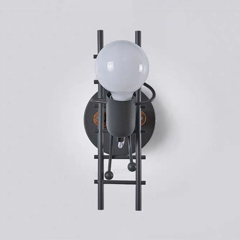 Metal Unique Shape Wall Light Kid Style 1 Light Wall Light Sconce