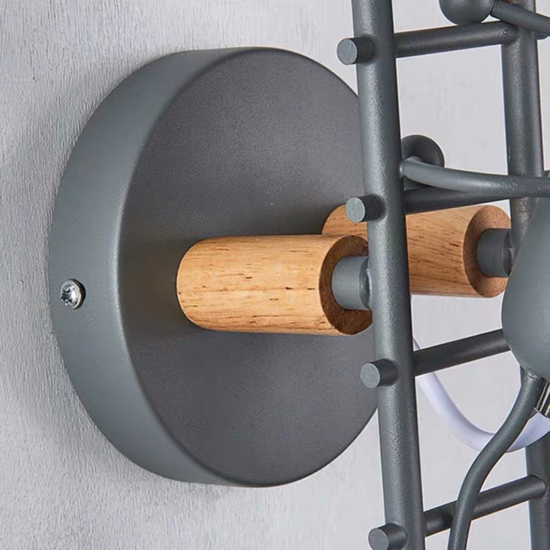 Metal Unique Shape Wall Light Kid Style 1 Light Wall Light Sconce