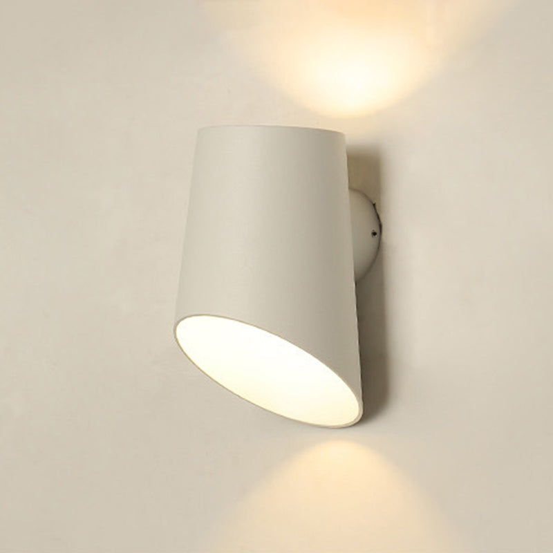 Modern Style Cylinder Shade Wall Lamp Metal 2 Light Sconces for Outdoor