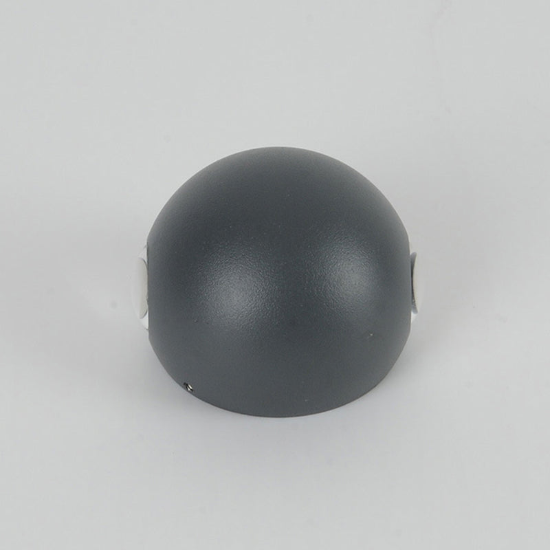 Ball Shape Wall Light Modern Style Metal 1/2/4 Lights Sconce in Black