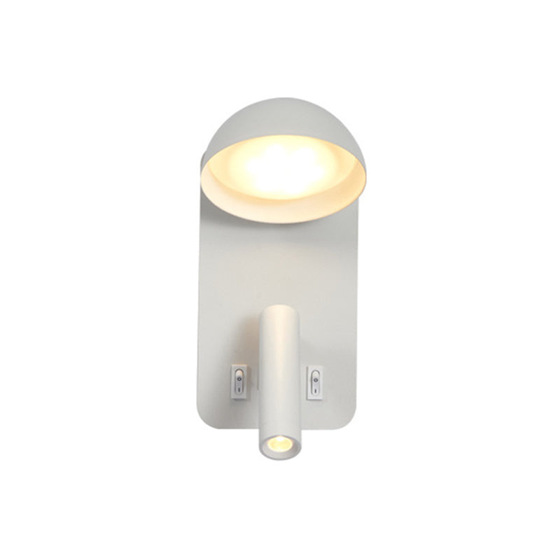 Modern Style Cylinder Shape Wall Sconce Metal 2 Lights Sconces for Bedroom