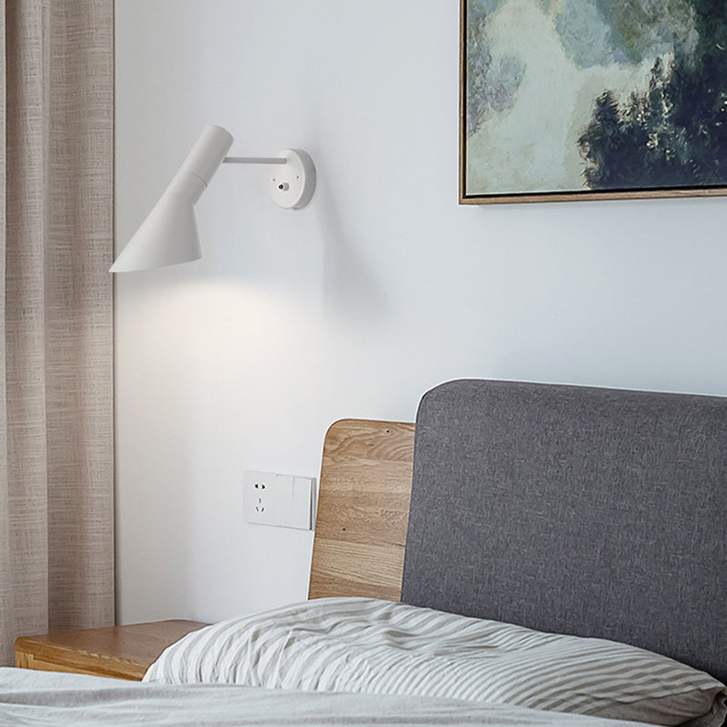 Industrial Wall Sconce Cone Shape Wall Light with Aluminum Shade for Living Room