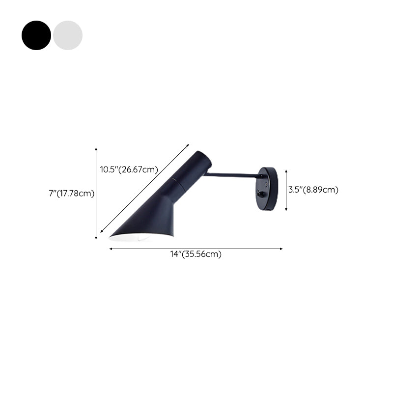 Industrial Wall Sconce Cone Shape Wall Light with Aluminum Shade for Living Room