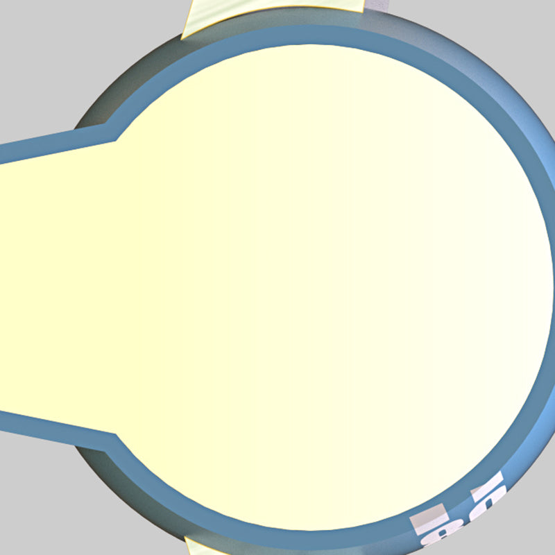 Cartoon Style Iron Ceiling Fan Lamp Helicopter Shape Ceiling Fan Light for Bedroom