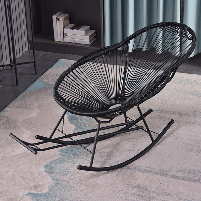 Contemporary Style Rattan Rocking Chair Indoor Rocking Chair